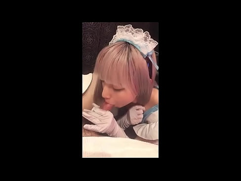 ❤️ 日本のアイドル「まゆか」、フレンチメイドのコスプレ、その1、ローションでフェラチオ、自慰行為 ❤ at us ❌️